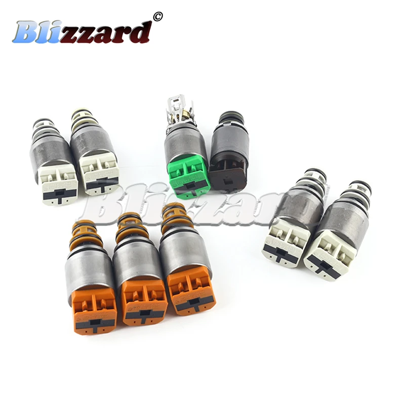 Auto Parts 9PCS Genuine 8HP45 8HP50 8HP70 8HP55 Transmission Solenoid Kit for VW BMW X3 X5 Land Rover 1087298388