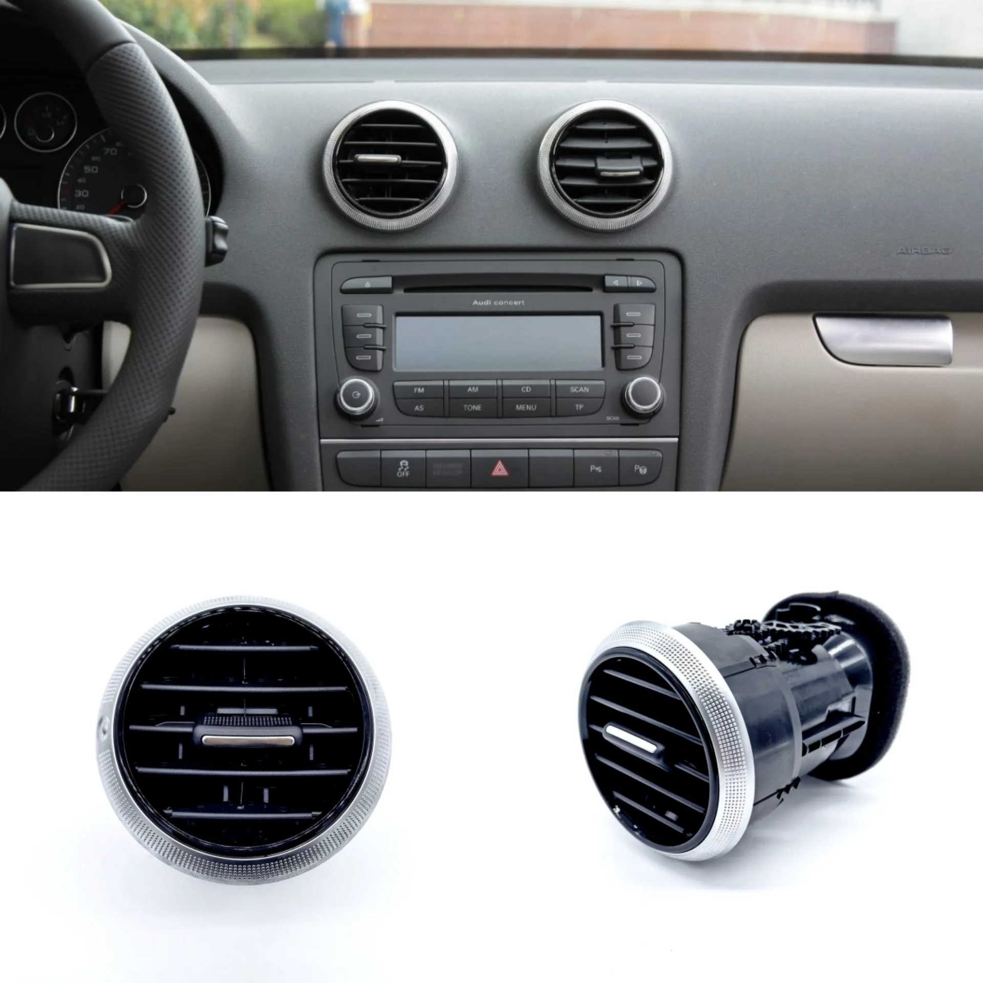 Automotive Parts, Air Conditioning Louvers  8P0820901C