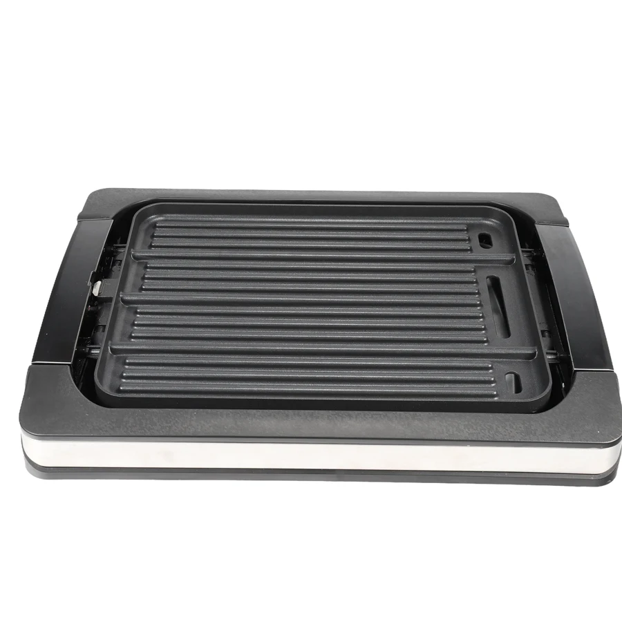 

Electric Reversible 2 in 1 Grill and Griddle Plates Plate Dishwasher Safe Smokeless Indoor Nonstick Electric BBQ Grill