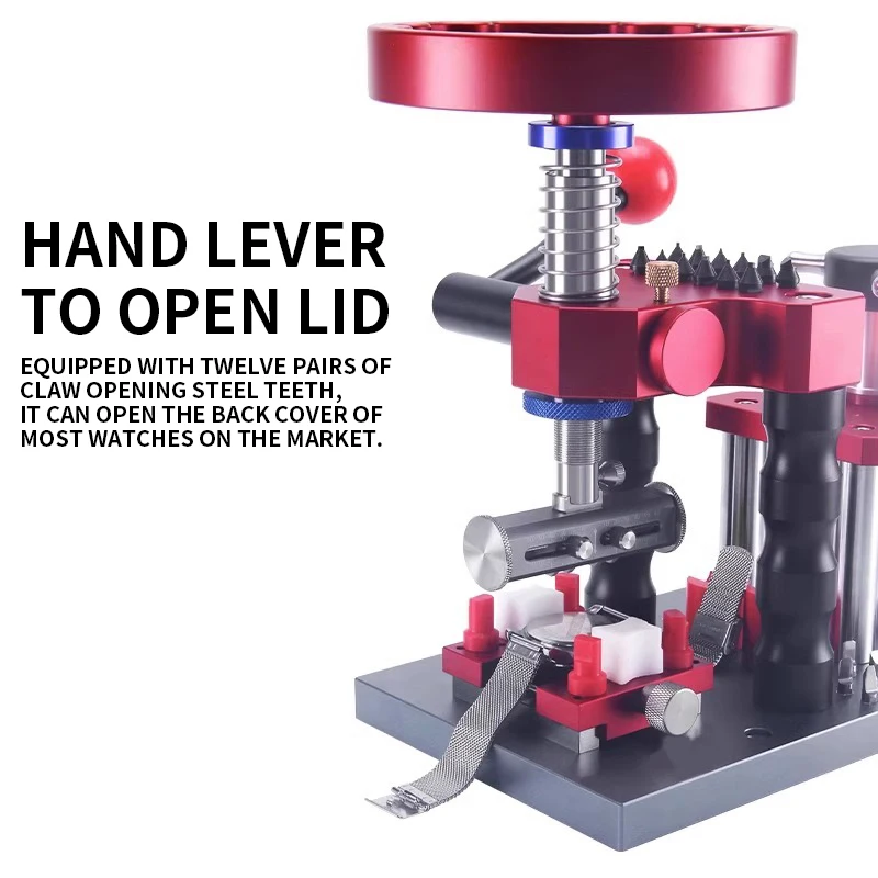 Watch repair tools, watch cap opening, four-purpose capping machine, multi-function capping machine, cap prying and rotating pre