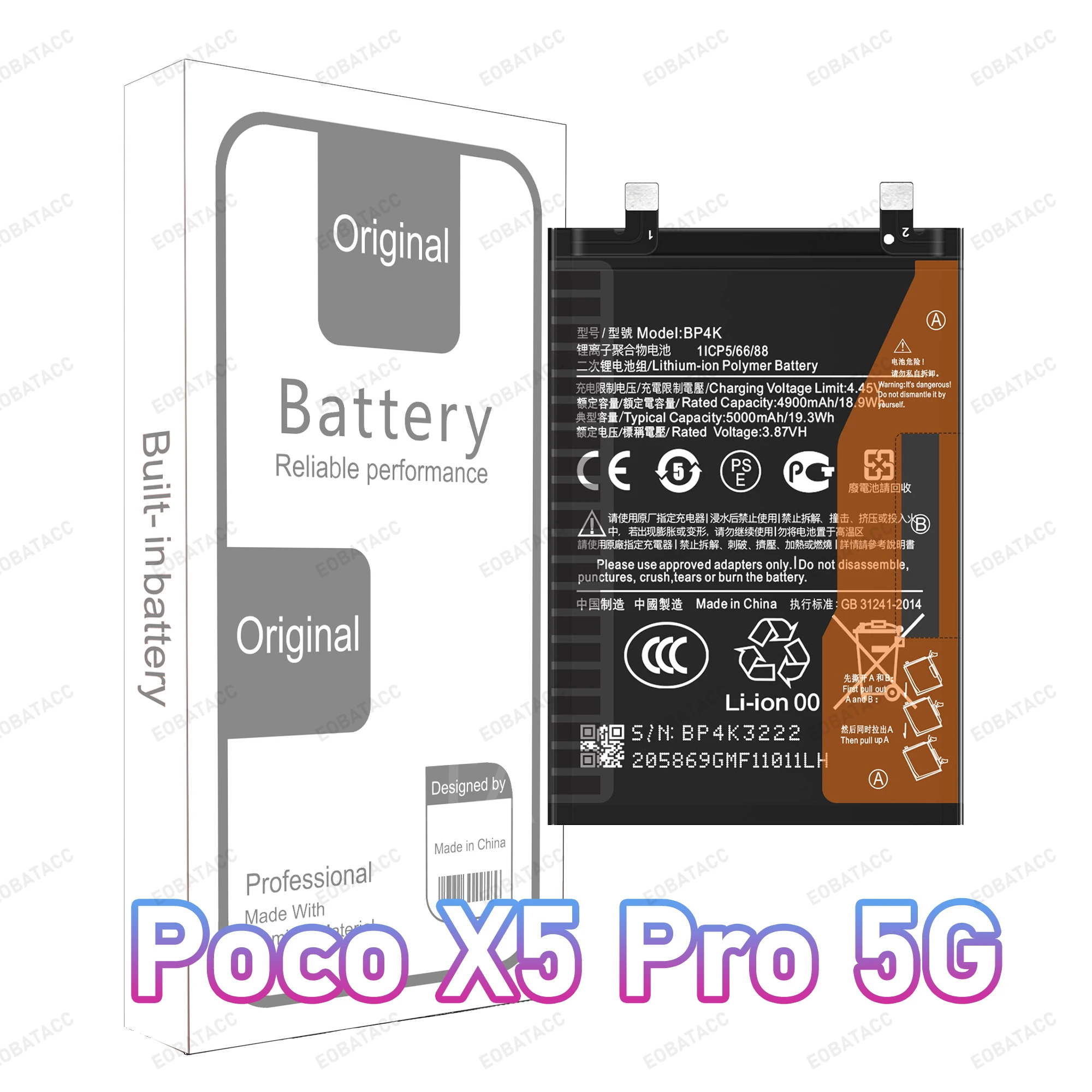 BM57 BM4P BN57 BM5V BN5E High Quality Battery For Xiaomi Poco X2/X3 GT/POCO X3 PRO/X4 GT/POCO X5 5G/Poco X6 Pro 5G Batteries image 5