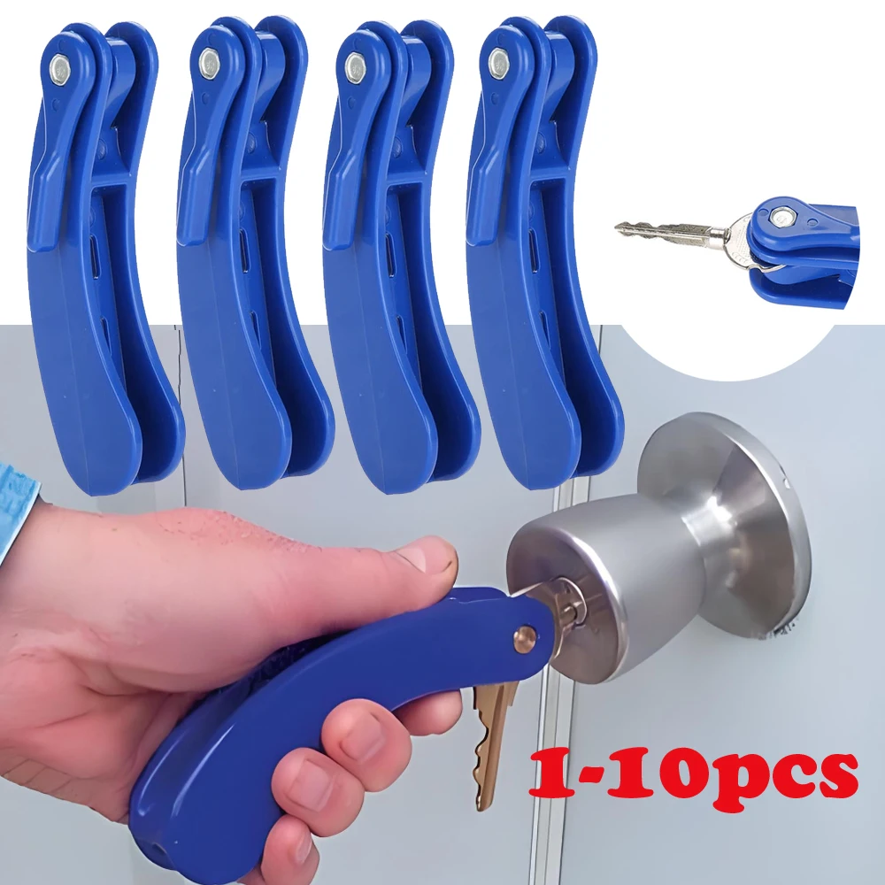 

1-10 шт., держатель для ключей отверстий двери, помощь в открытии двери с ручкой для рук при артрите, пожилых людей и выключении, держатель для ключей