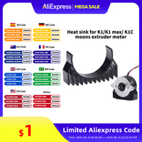 For Creality K1 K1max K1C 36 Motor Heat sink All Metal Fasting Heat dissipation 3D Printer Parts for K1/K1C/K1 MAX Extuder