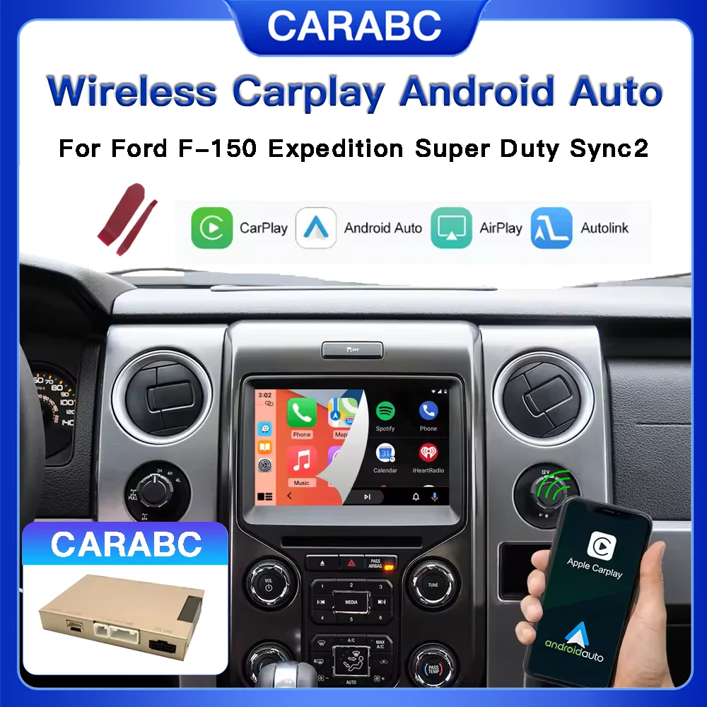Wireless CarPlay for Ford Explorer Fusion Mondeo Sync 2 with Android Auto Interface Mirror Link AirPlay Car Play Functions