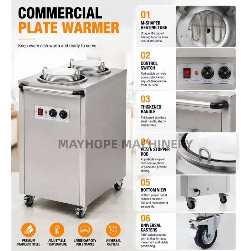 Automatic Stainless Steel Tableware Making Machine with Ceramic Heater for Preheating and Forming Process Industrial