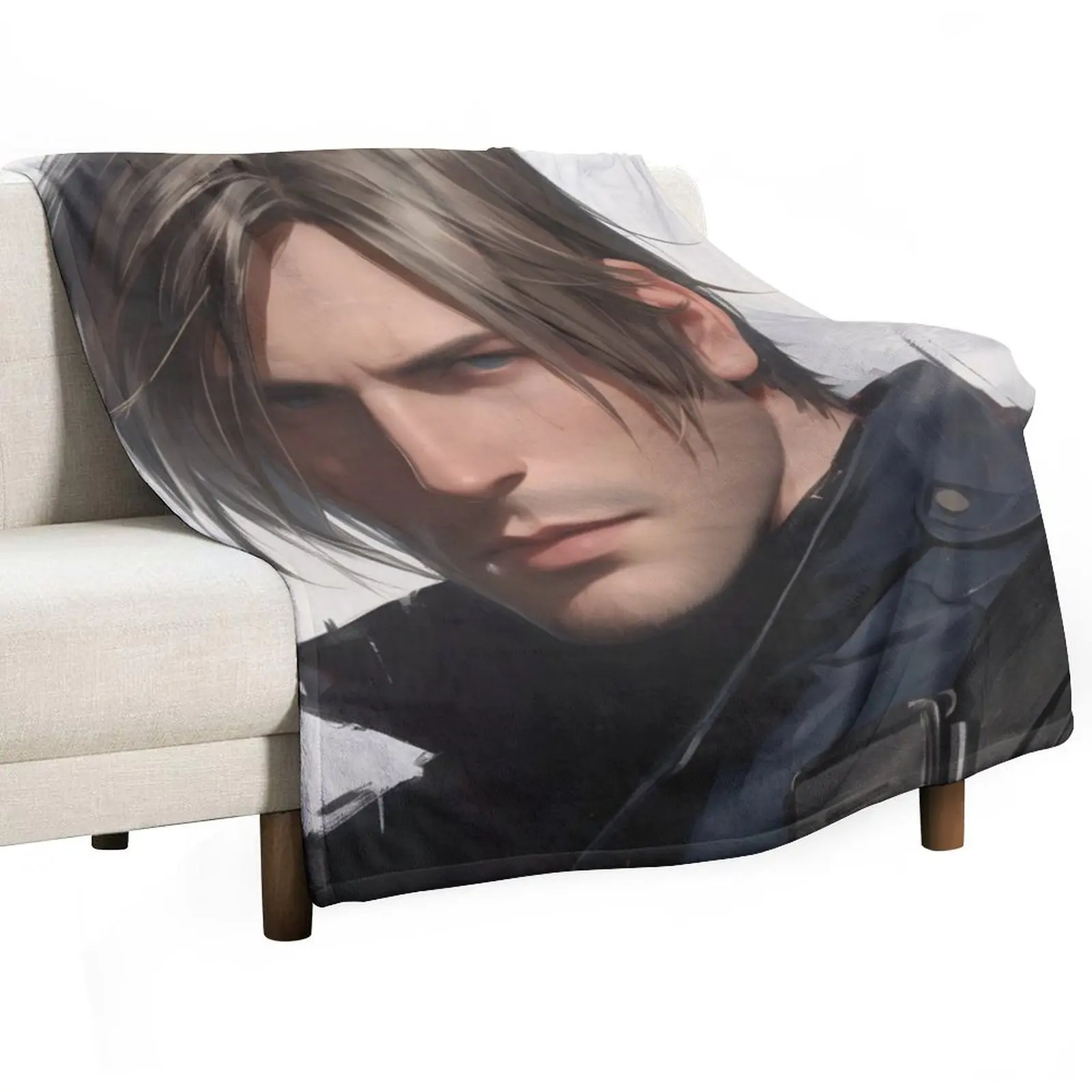 Leon Kennedy - 10 Throw Blanket Decorative Beds Polar Thins warm for winter Personalized Gift Single Blankets