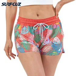 SURFCUZ Womens Stretch Board Shorts Quick Dry Surfing Swimming Trunks Summer Swimwear Bottoms Swim Beach Shorts for Women