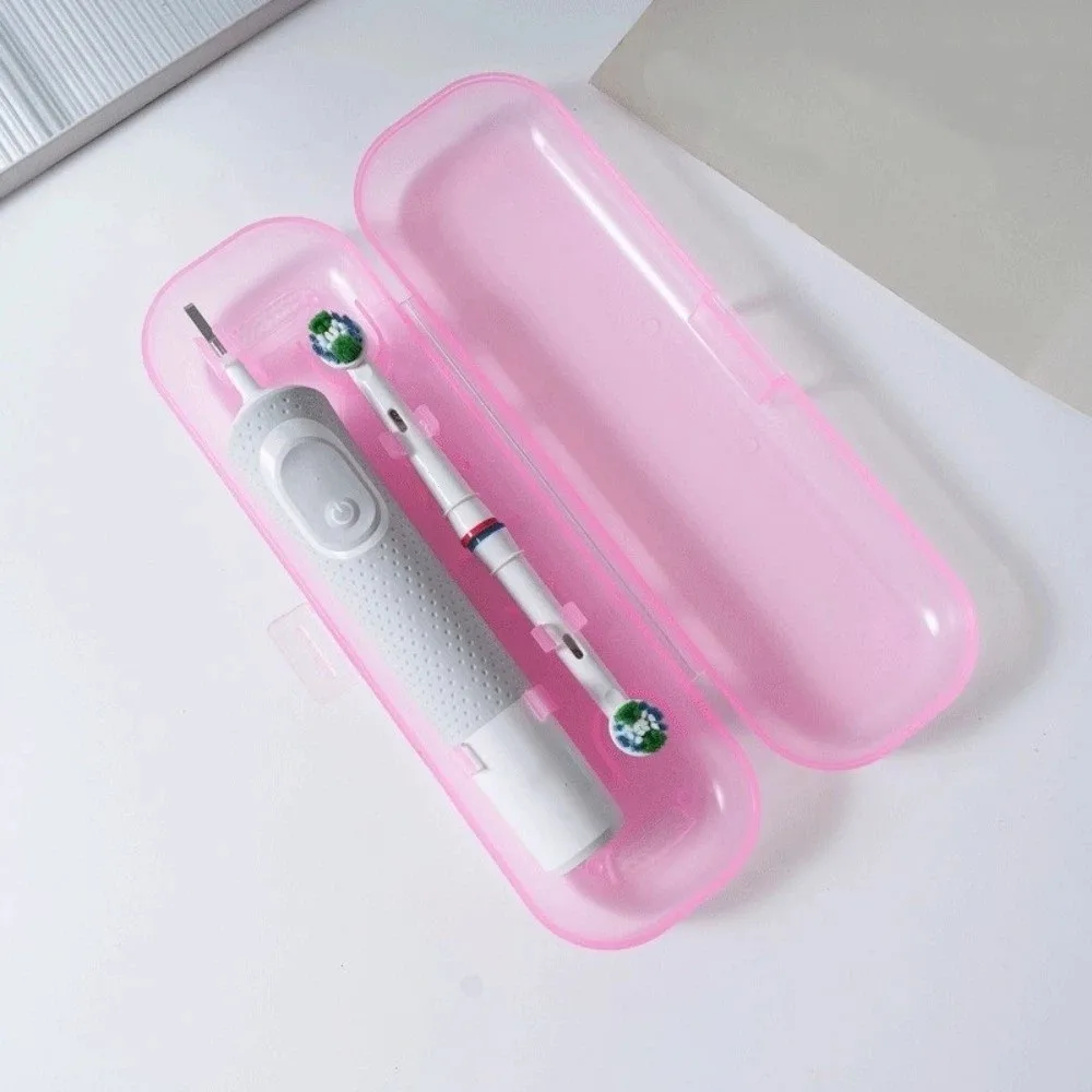 Plastic Electric Toothbrush Case Lightweight Dust-proof Toothbrush Storage Box Moisture-proof Toothbrush Protective Cover Travel