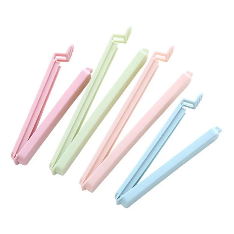 5pcs/1set Portable New Kitchen Storage Food Snack Seal Sealing Bag Clips Sealer Clamp Plastic Tool Kitchen Accessories Wholesale