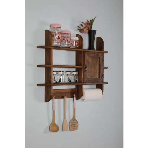 Grizzly Building Decoration Aleph Wood Decorative Kitchen Rack Spice