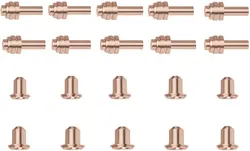 20Pcs 176655 Electrodes 176656 Tips fit for Miller Plasma Cutter ICE-25C ICE-27C Torch