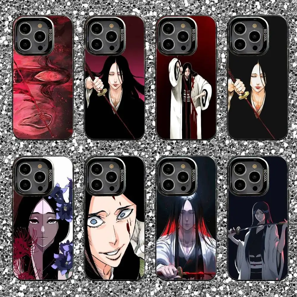 

Retsu Unohana B-Bleachs Phone Case For iPhone 16,15,14,13,12,11,Pro,XS,Max,Plus,Mini,SE Black Candy Matte Shockproof Cover