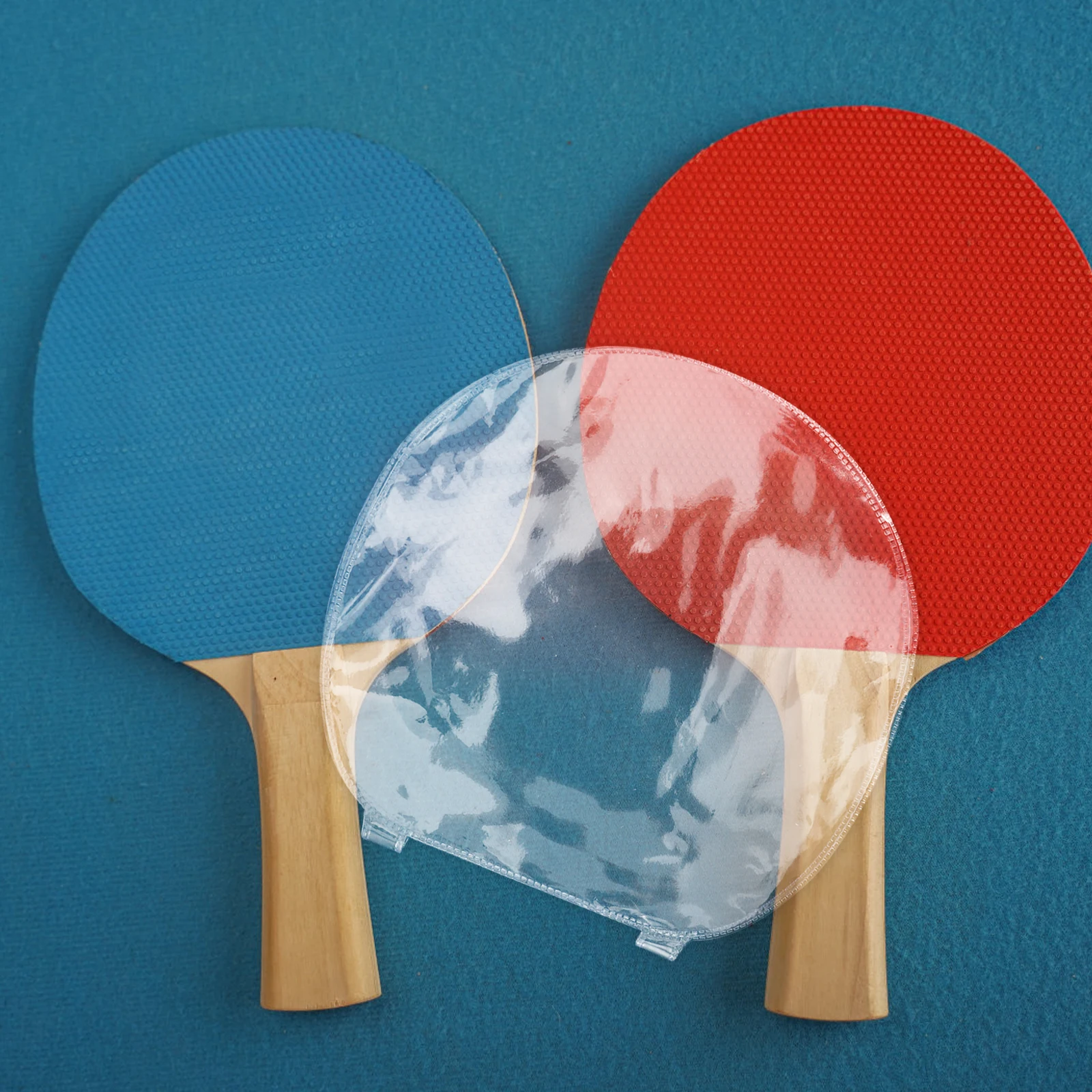 

5 Pcs Double Sided Thick PVC Adhesive Transparent Table Tennis Racket Protective Film Professional Guard Portable