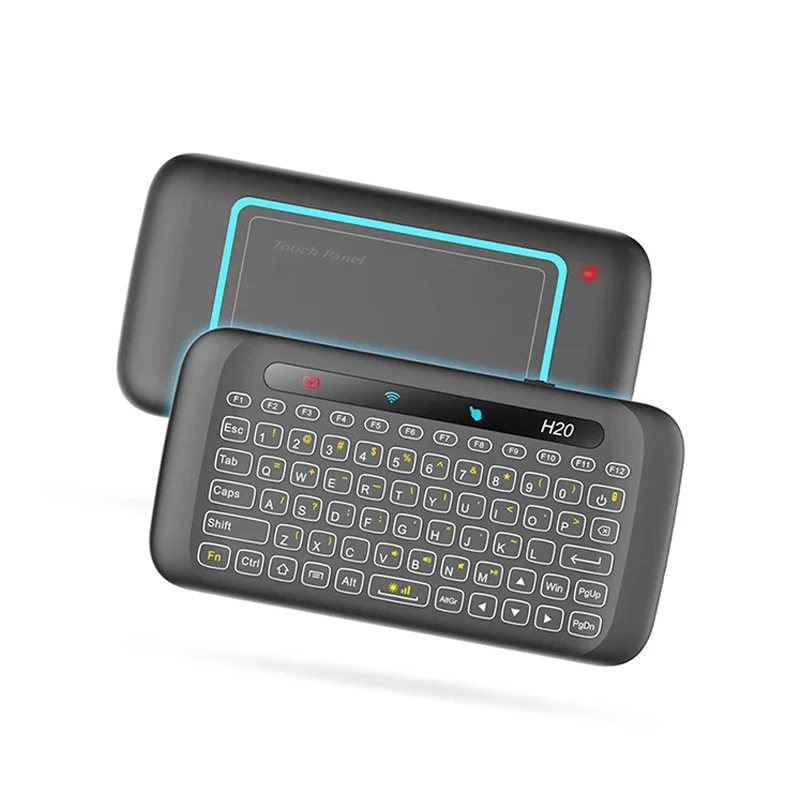 Flying Mouse Touch Backlit Keyboard Colorful Backlit 2.4G Mini Wireless Keyboard Mouse Computer Laptop