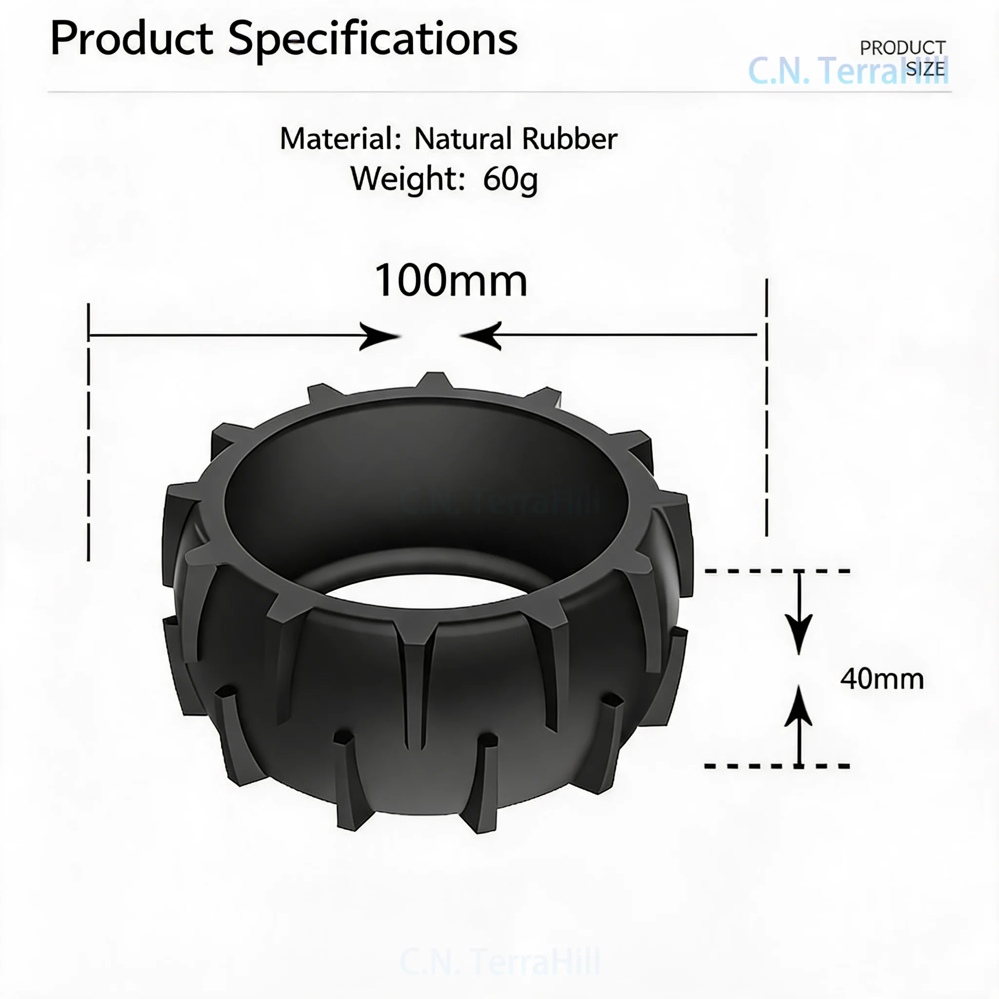 Anti-Slip Rubber Wheel Tracks for Dreame A1 Robotic Lawn Mower, Non-Skid Traction Pads with Cleats, Replacement Accessory