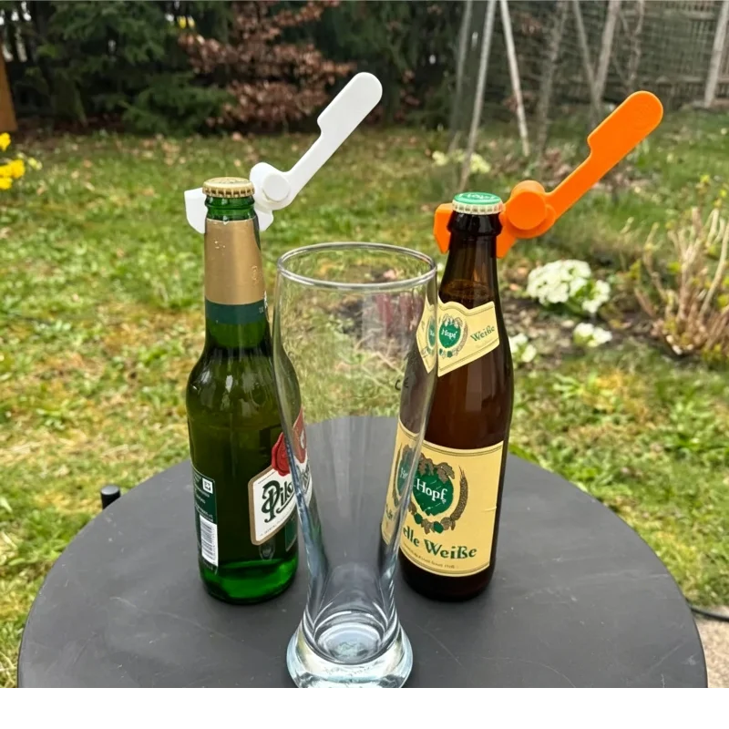 Bottle Cap Launcher Beer Opener Loud Shooting Cap Ejector Remover, Novelty Bar Gadget for Home Bar Party, Fun Beer Lover Gift