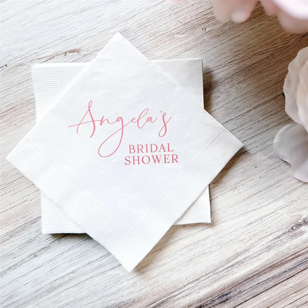 

50PCS Future Mrs Personalized Bridal Shower Napkins, Bridal Shower, Engagement Party Napkins, Bridal Shower Napkins, Custom Napk