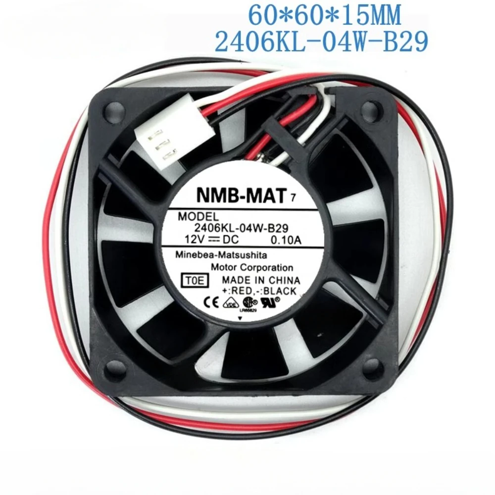 

2406KL-04W-B29 Server Fan for NMB NMB-MAT High Air Flow Axial Plasma TV Silent Cooling Fan 12V 0.10A 6CM 2-3 Wire