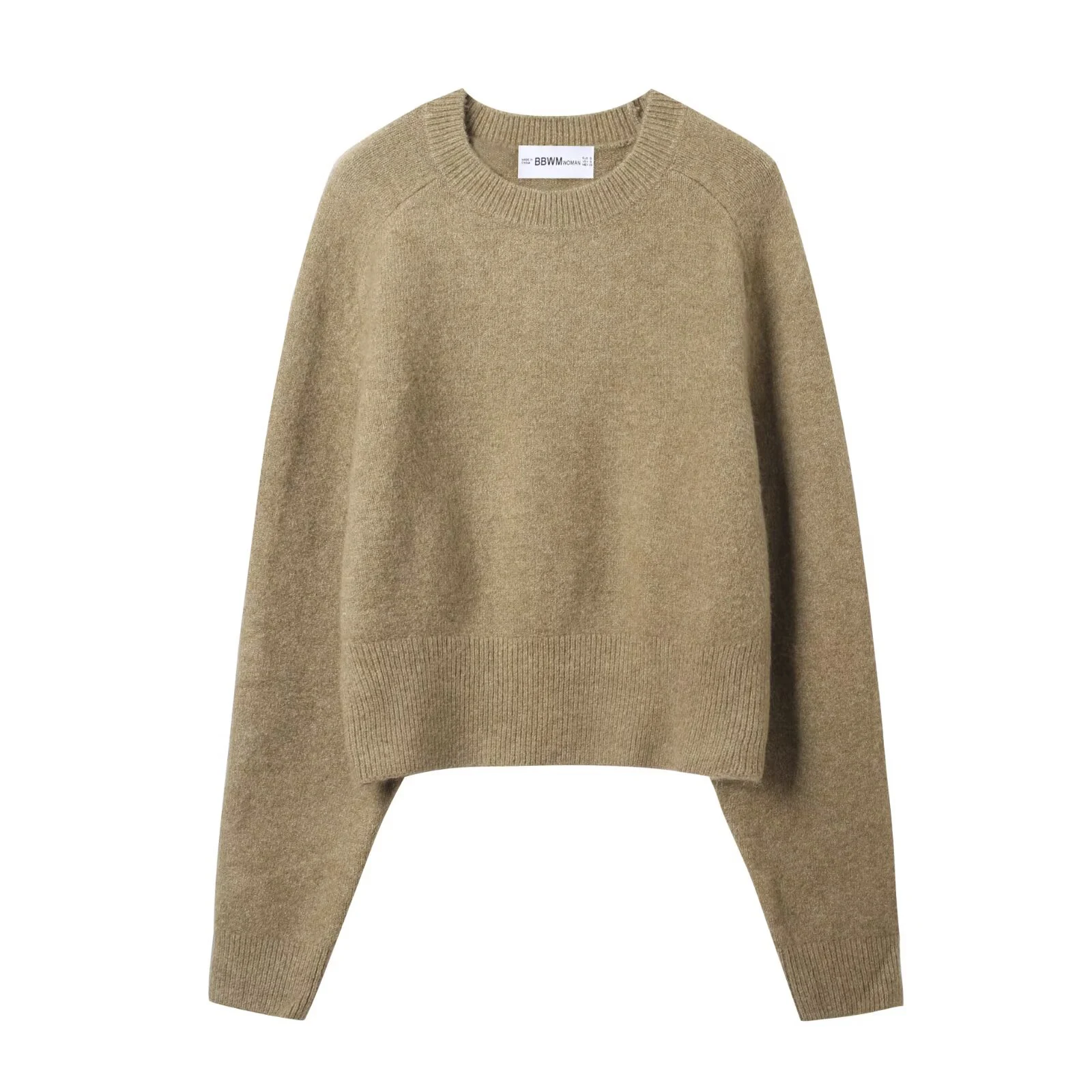 

European and American style 2025 autumn new women's clothing casual temperament simple and soft knitted short pullover