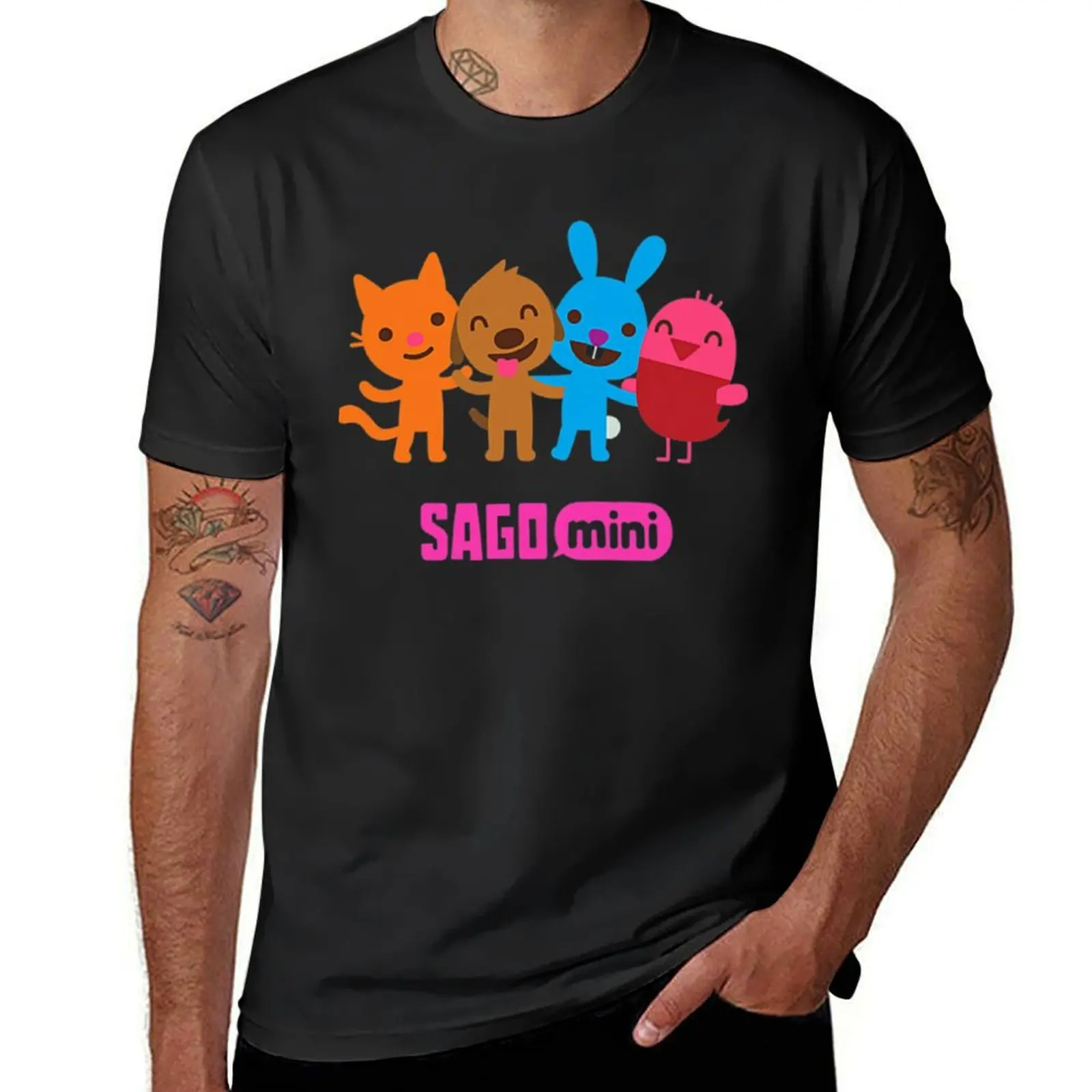 Футболка Sago Mini Friends аниме возвышенные дешевые рубашки мужские с рисунком