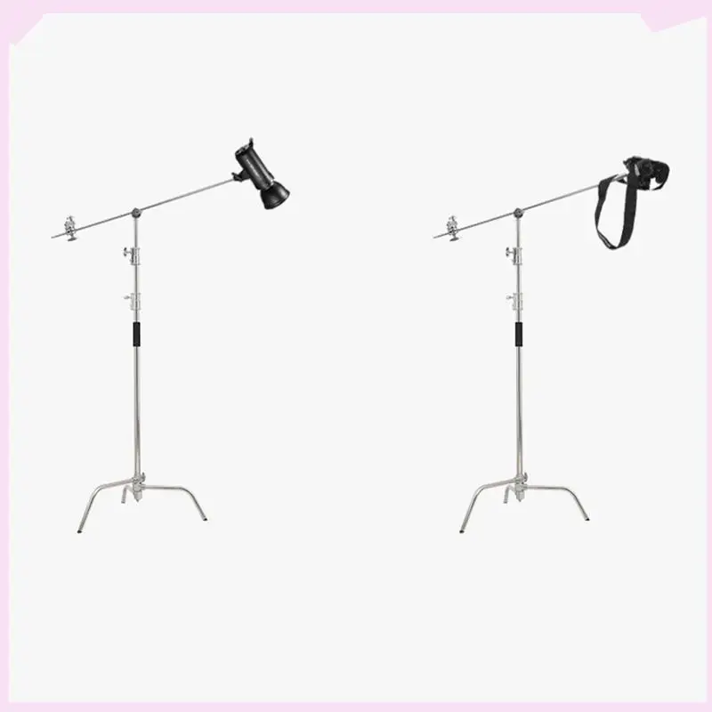 

B24B Металлическая сверхмощная ручка C-типа для фотосъемки Волшебная головка Монтажный адаптер проигрывателя для световой подставки