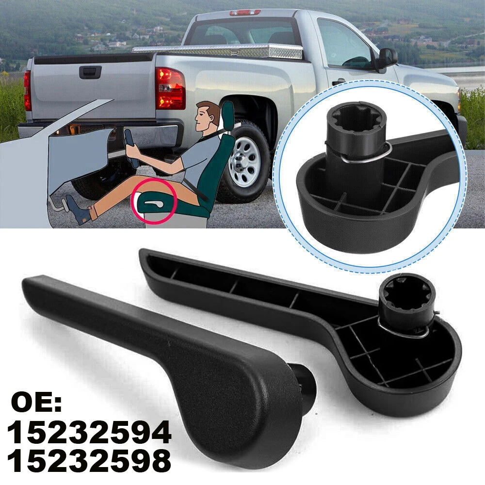 2x Car Seat Lever Handle Car Seat Adjuster Car Interior Accessories For 07-14 Chevy Silverado GMC Sierra Yukon 15232594 15232598