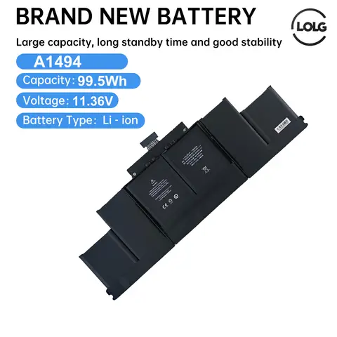 A1494 A1417  A1618 Laptop Battery for Apple MacBook Pro 15" A1398 Retina 2012 2013 2014 2015 Year Free Tools  fast ship