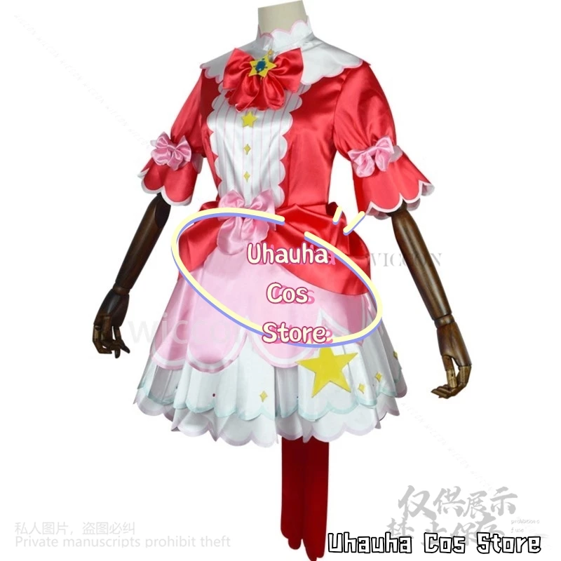 Project Sekai 3rd Anniversary Wonderlands×Showtime Mikuuu ชุดสีแดง Lolita วิกผมสีเขียวสําหรับสาวคริสต์มาสฮาโลวีนที่กําหนดเอง