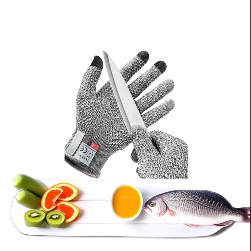 

Grade 5 Anti-cut and Wear-resistant Pineapple Pattern Kitchen Slaughtering and Fish Killing Anti-cut Breathable Gloves
