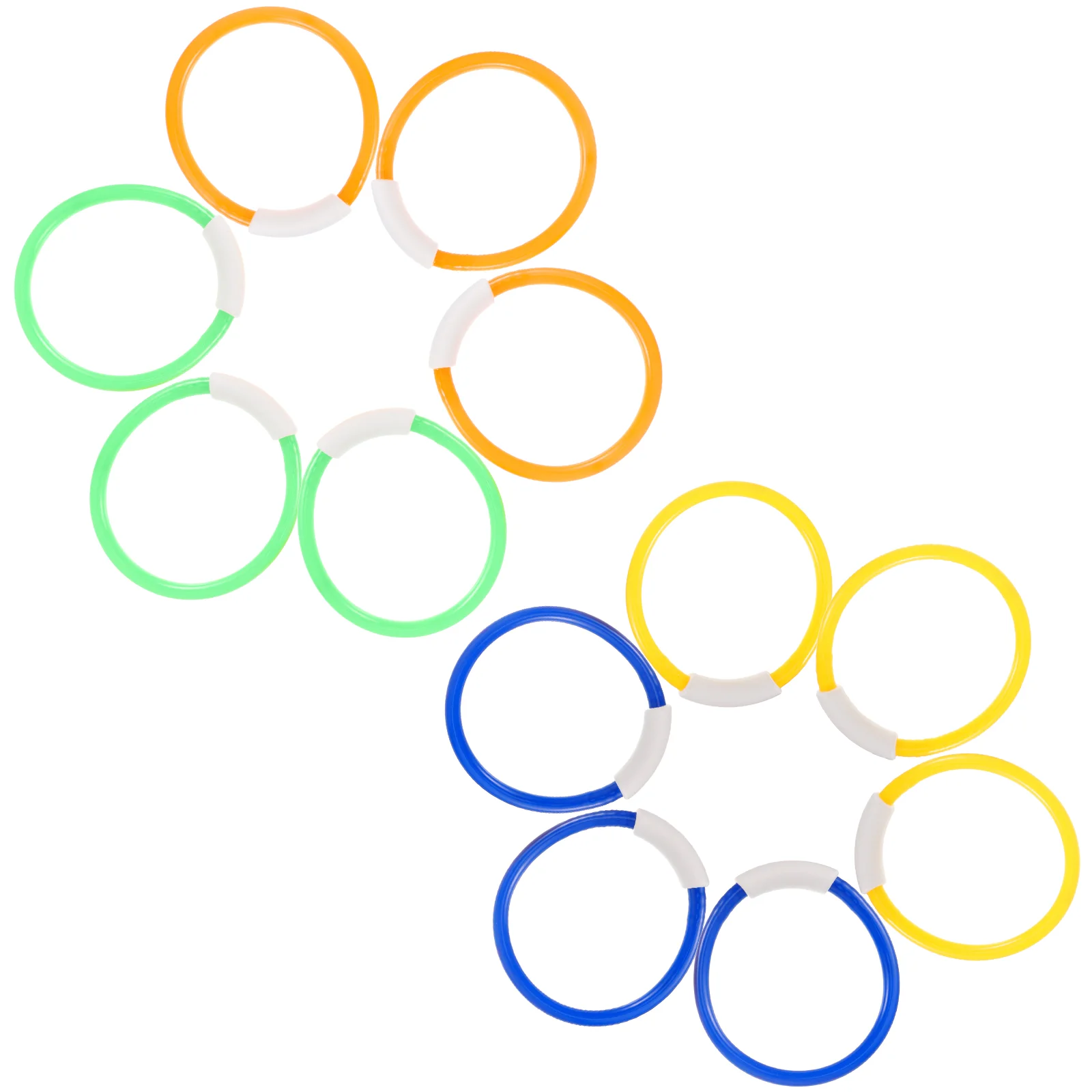 

12 Pcs Toys Childrens Diving for Dive Diamond Plastic Water Swim Ages 4-8 Swimming Ring