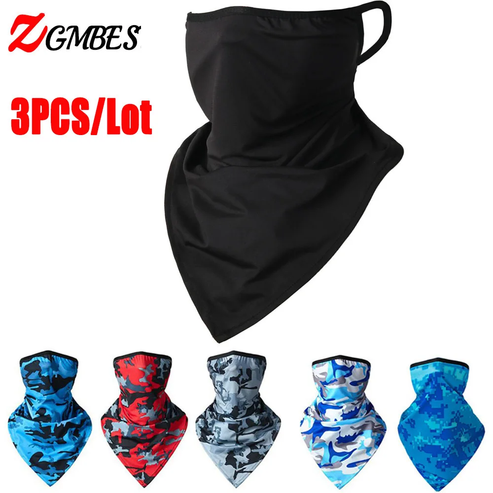 AliExpress ZGMBEST 3PCS Neck Gaiter Scarf Mask Bandana with Ear Loops Dust UV Protection Windproof Balaclava for Outdoors Hiking Camping Cycling