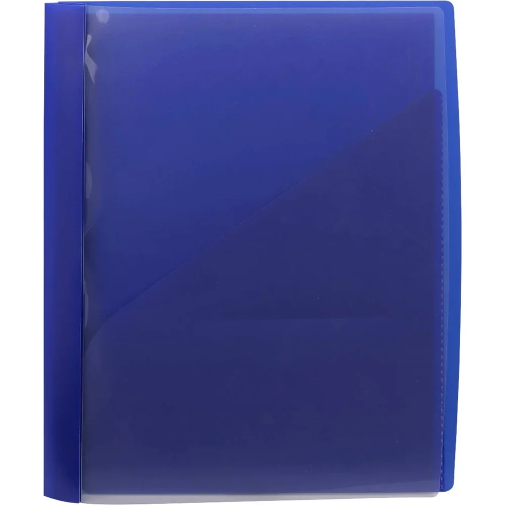 Resistente copertura per report in polipropilene con elementi di fissaggio in metallo Tasca per slash contiene 25 fogli Presentazione resistente all'umidità a prova di strappo