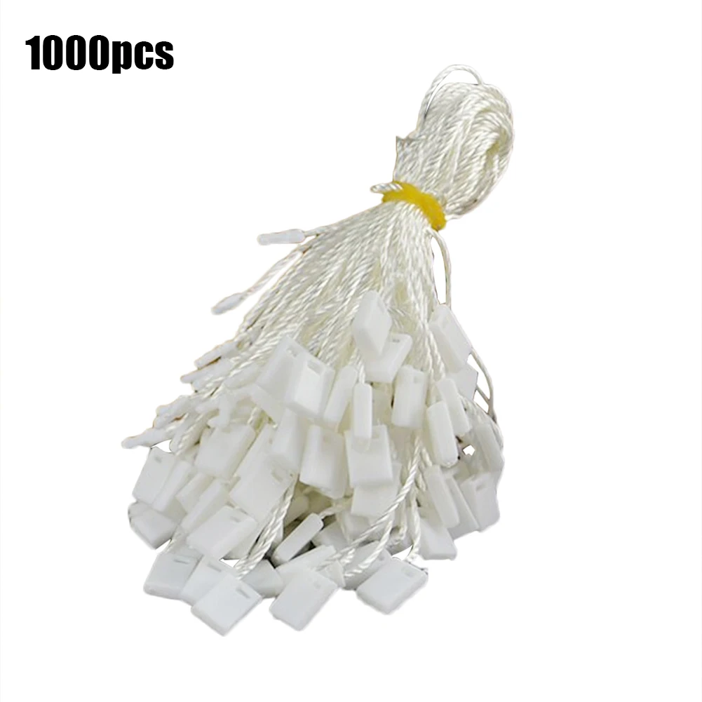 1000pcs/Pack Price Label Tags Black White Clothing Hang Tag String Hang Tag String Cord For Garment Price Display Hang Seal Tag