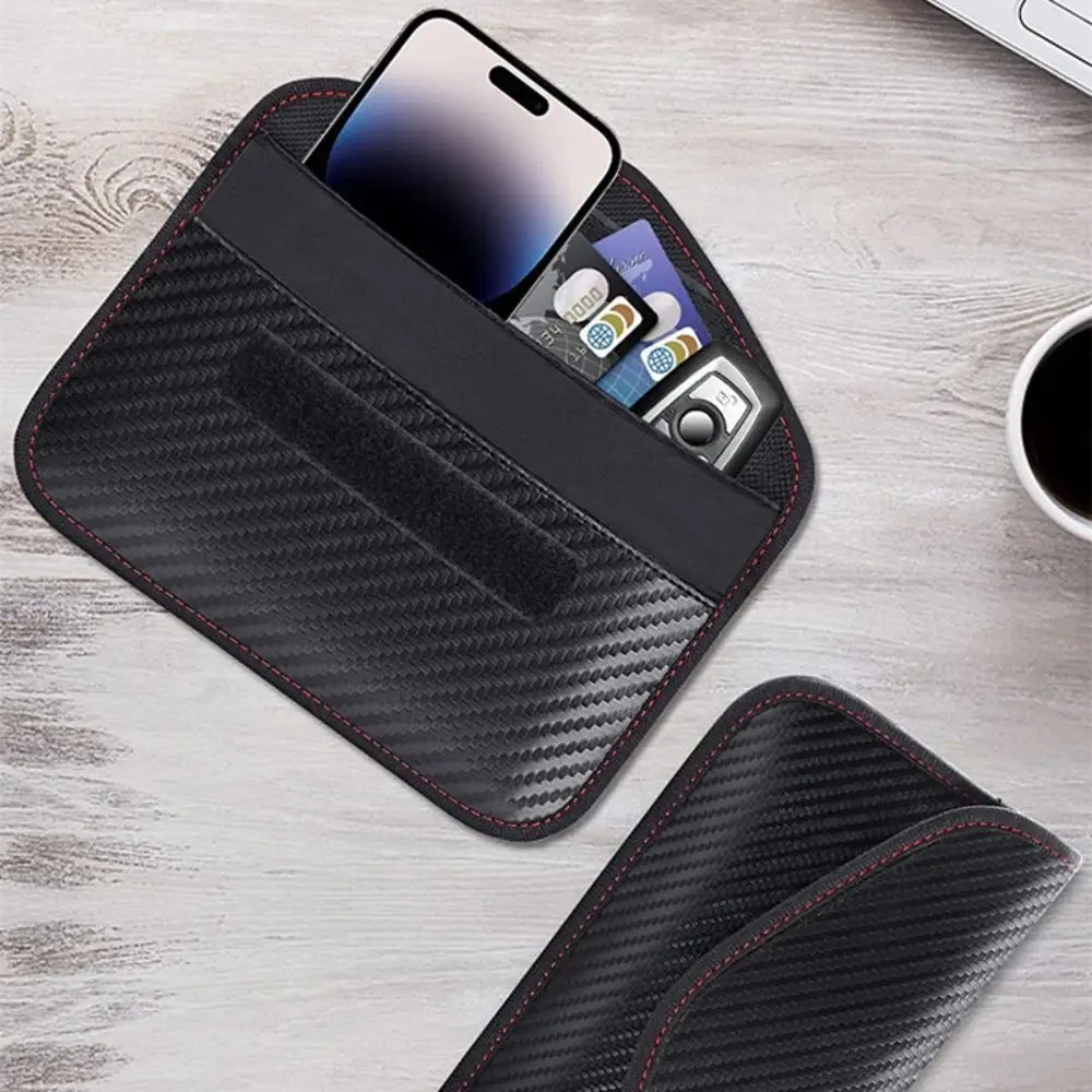 New Universal Car Key Signal Blocking Bag Remote Control Anti-theft Signal Shielding Pouch Anti-Radiation RFID Faraday Case