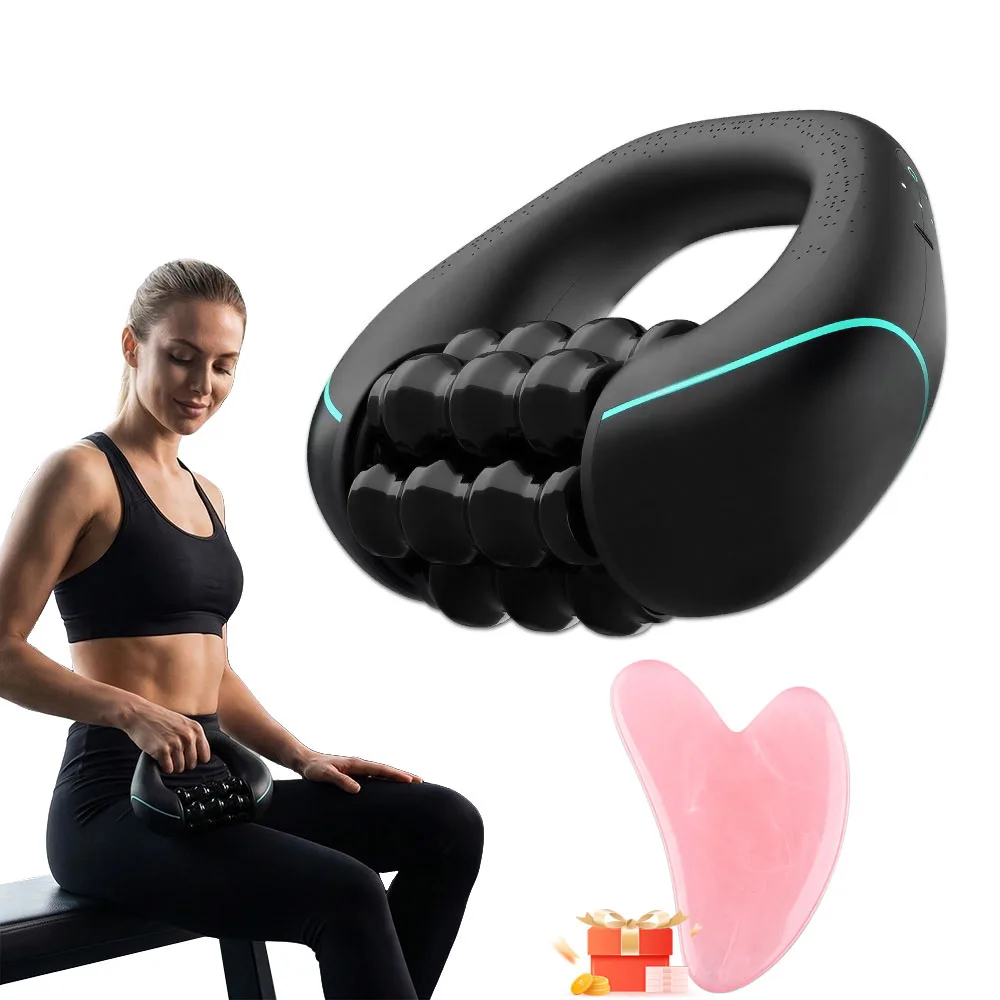 

NEW Electirc Massage Roller Rechargeable 3-Speed Massager Percussive Therapy for Whole Body Relief Deep Tissue & Muscle Recovery
