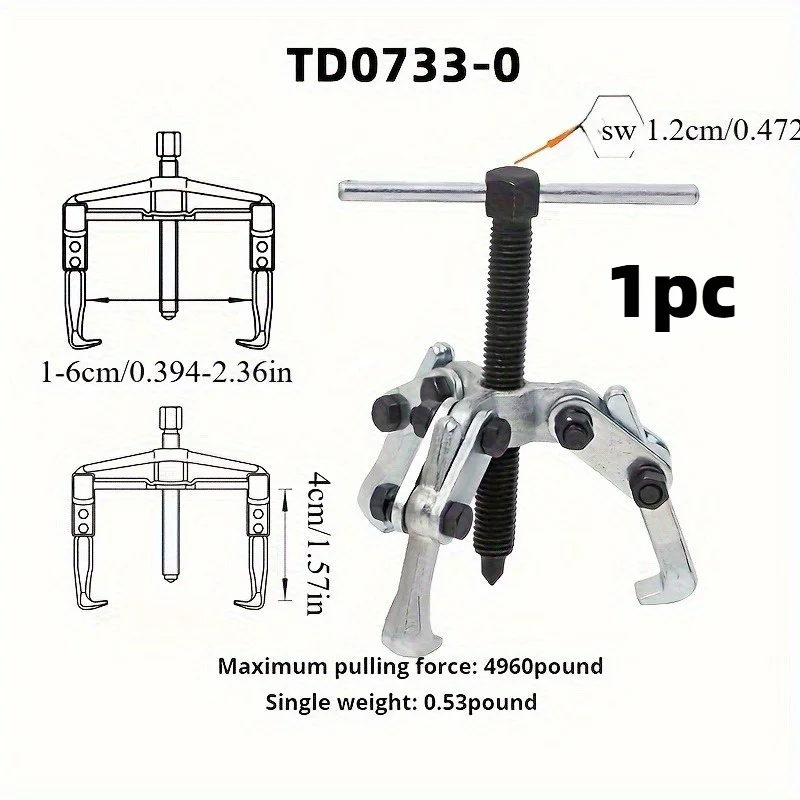 3 الفك معدات السيارات مجتذب تحمل ممسحة سلسلة أداة إزالة الصواميل عجلة القيادة النازع أدوات ميكانيكي إصلاح السيارات