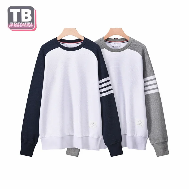 TB Flagship-Store brand men's sweater trend four-bar striped long-sleeved pullover top couple wear trendy cotton casual