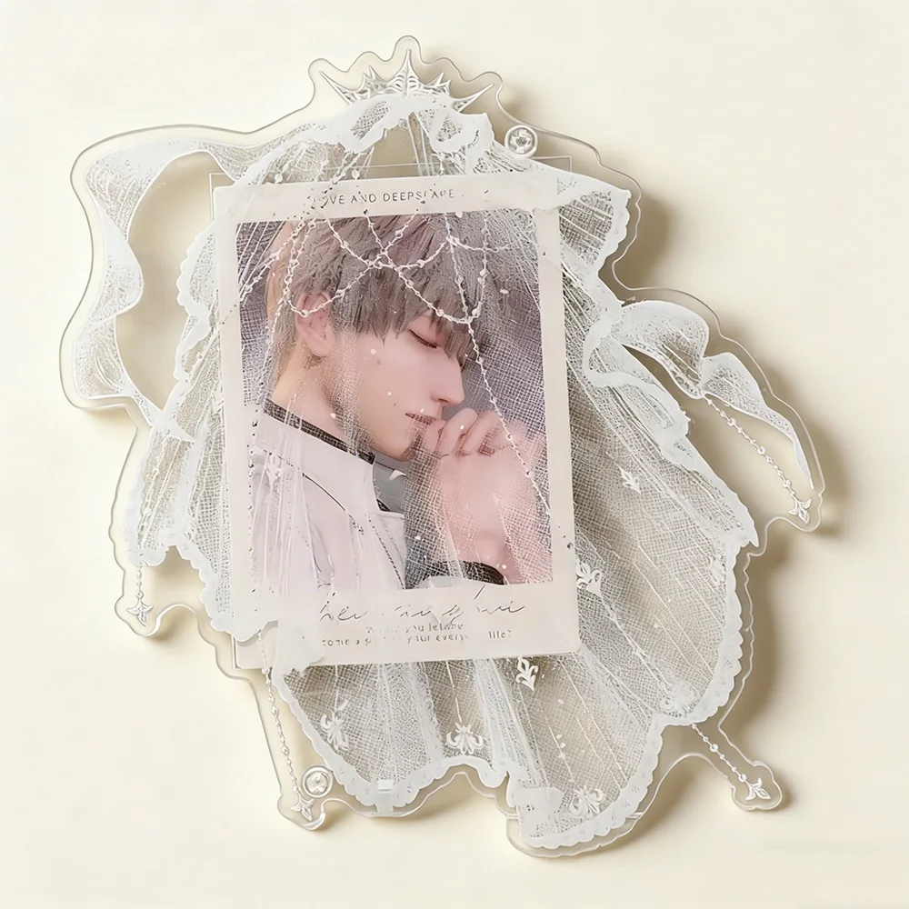 3-inch Acrylic Veil Photo Frame Card Stand