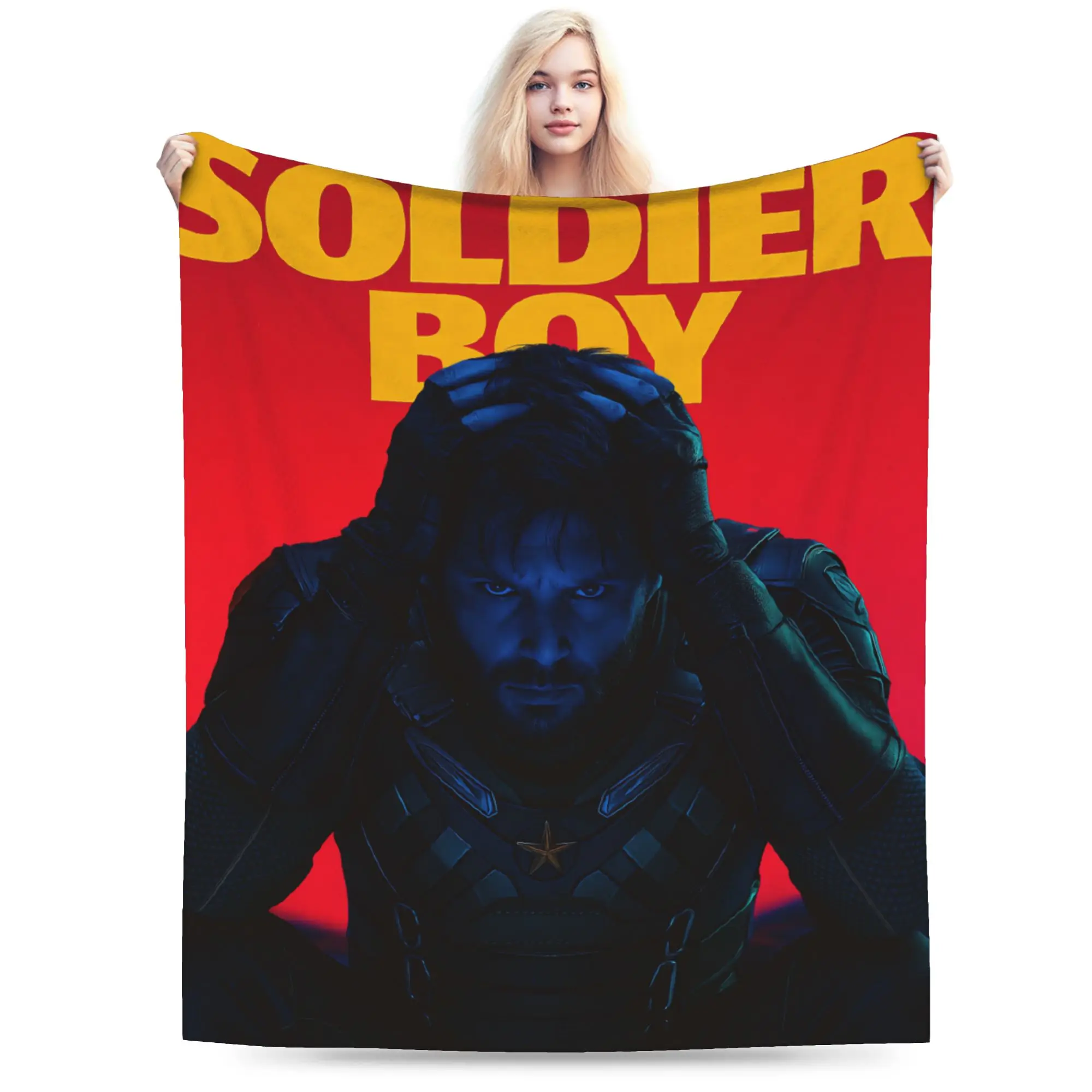 Soldier Boy The Boys Blanket Quality Soft  Throw Blanket Winter Students Couch Chair Street Trend Bedspread