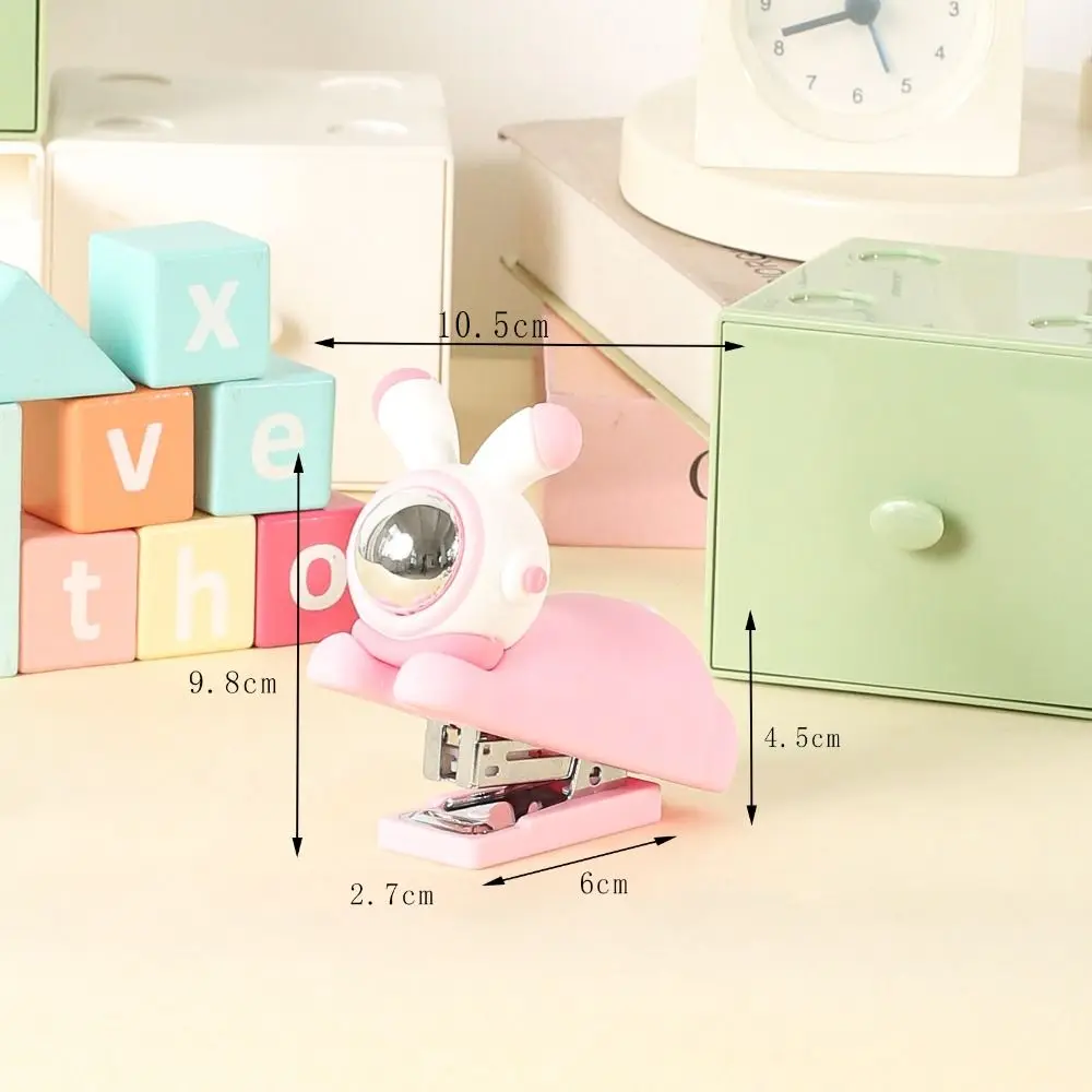 Mini Stapler Use 24/6 24/4 Staples Heavy Duty Manual Binding Tool Sika Deer/Rabbit Astronaut Multi-function Bookbinding Machine