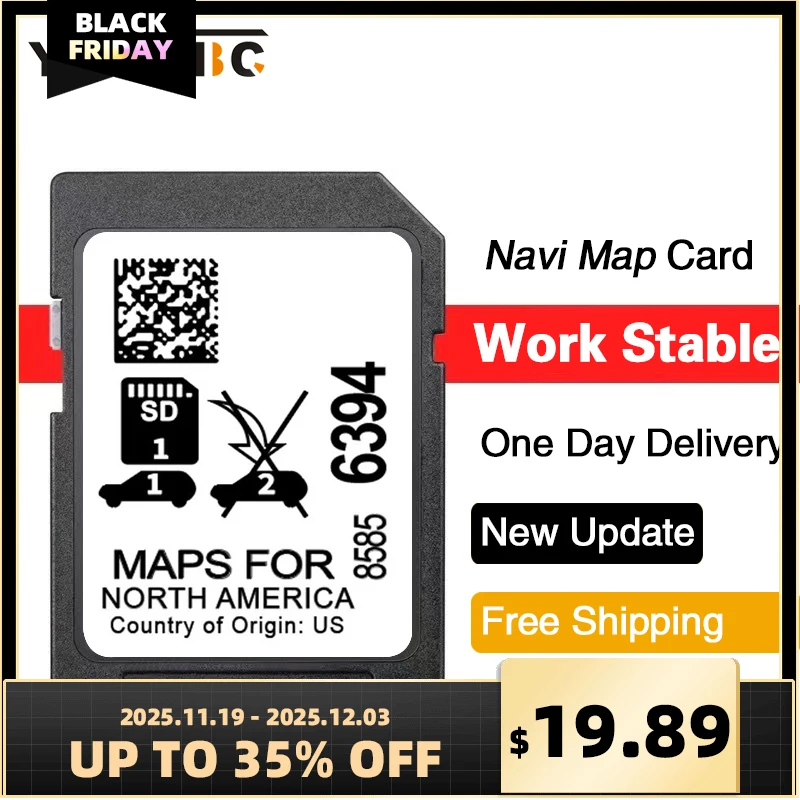 

for Buick Cadillac Chevrolet GMC 2024 Version 8585-6394 SD Card 32GB GPS System North America Maps