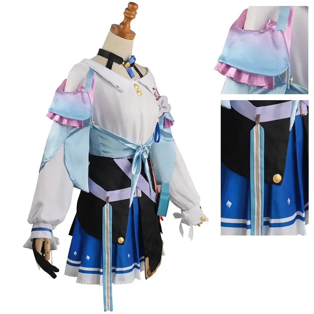 Game Honkai Star Rail March 7th Cosplay Costumes With Pink Wig JK Uniform Outfit Halloween Party Women Cosplay Props Suit