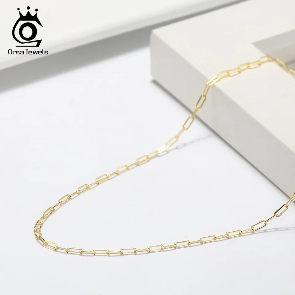 ORSA JEWELS 14K ゴールド 925 スターリングシルバー 1.8 ミリメートル