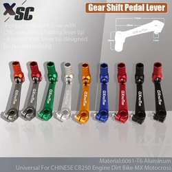 Motorcycle CNC Folding Aluminum Gear Shift Lever For Kayo T2 T4 T4L ATV Dirt Bike 110cc 125cc 150cc 200cc 250cc Universal Parts