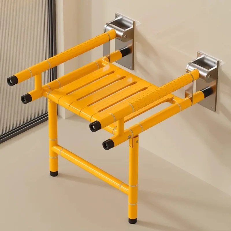 

Wall Mounted Shower Chair,Folding Shower Bench for Inside Shower, Bath Seat Adjustable,Bathroom Safety Stool for Elderly Adults