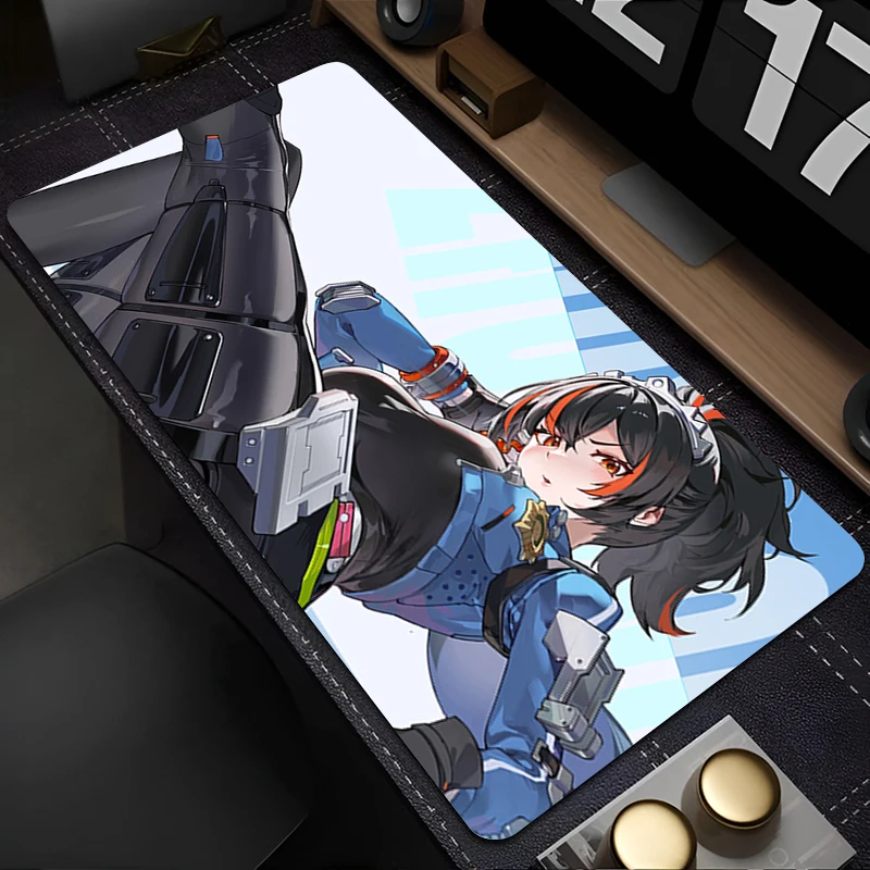 لوحة ماوس لوحة ماوس ملحقات الألعاب مكتب أنيمي لوحة المفاتيح حصيرة مكتب كبيرة المطاط Z-zenless منطقة صفر تشو يوان وسادة ممتدة