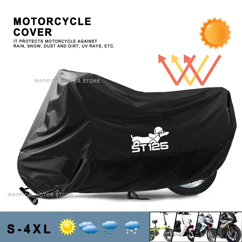 

For DAX ST125 ST 125 Motorcycle Cover Waterproof Outdoor Rain Dustproof UV Protector Covers