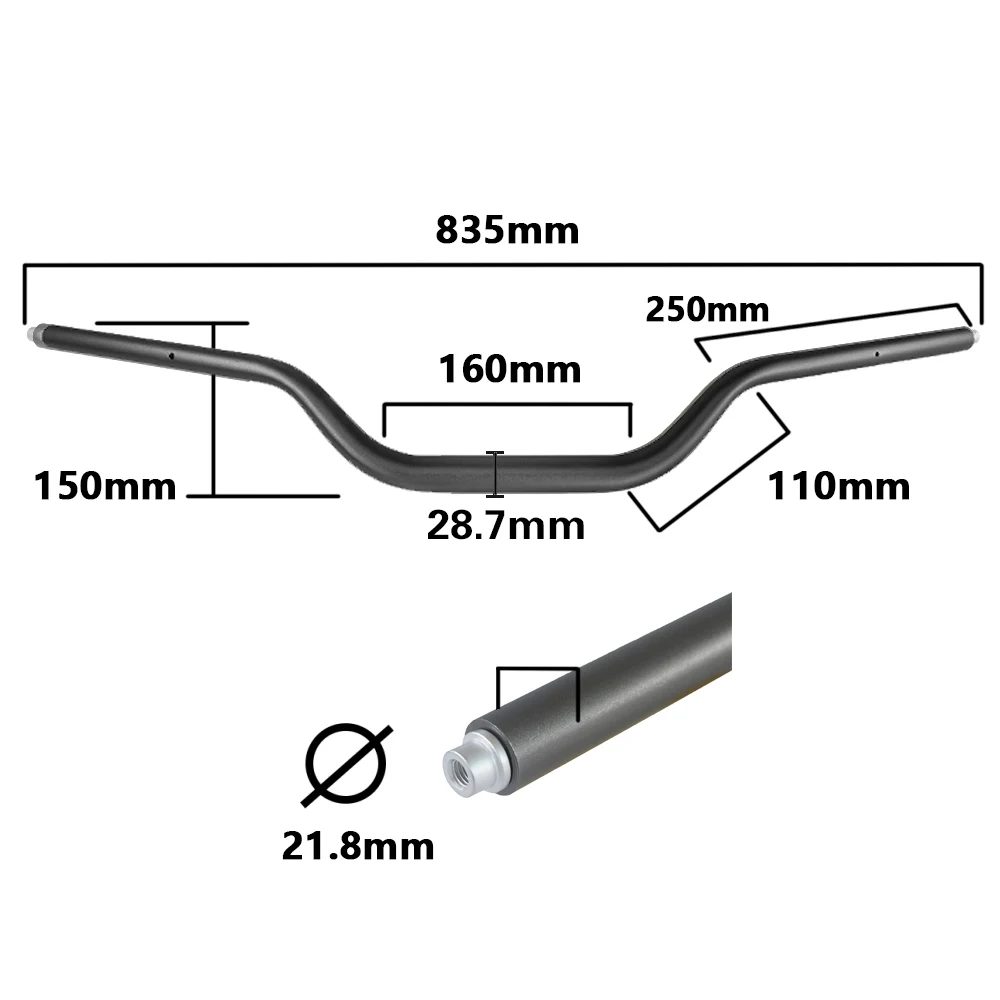 Motorcycle Aluminum Handle Bar Handlebar 7/8\