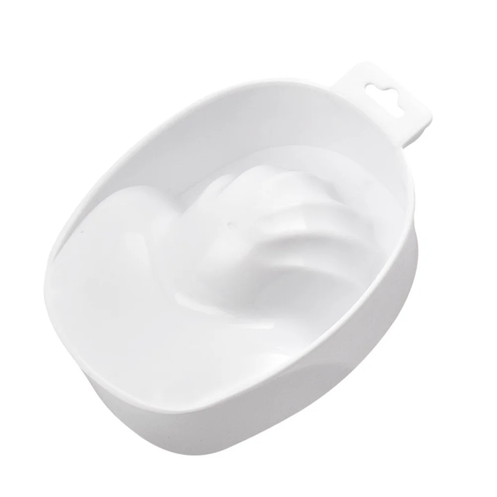 2 Count Hand Lotion Soak Tray Nail Bowl Handwashing Manicure Tools White