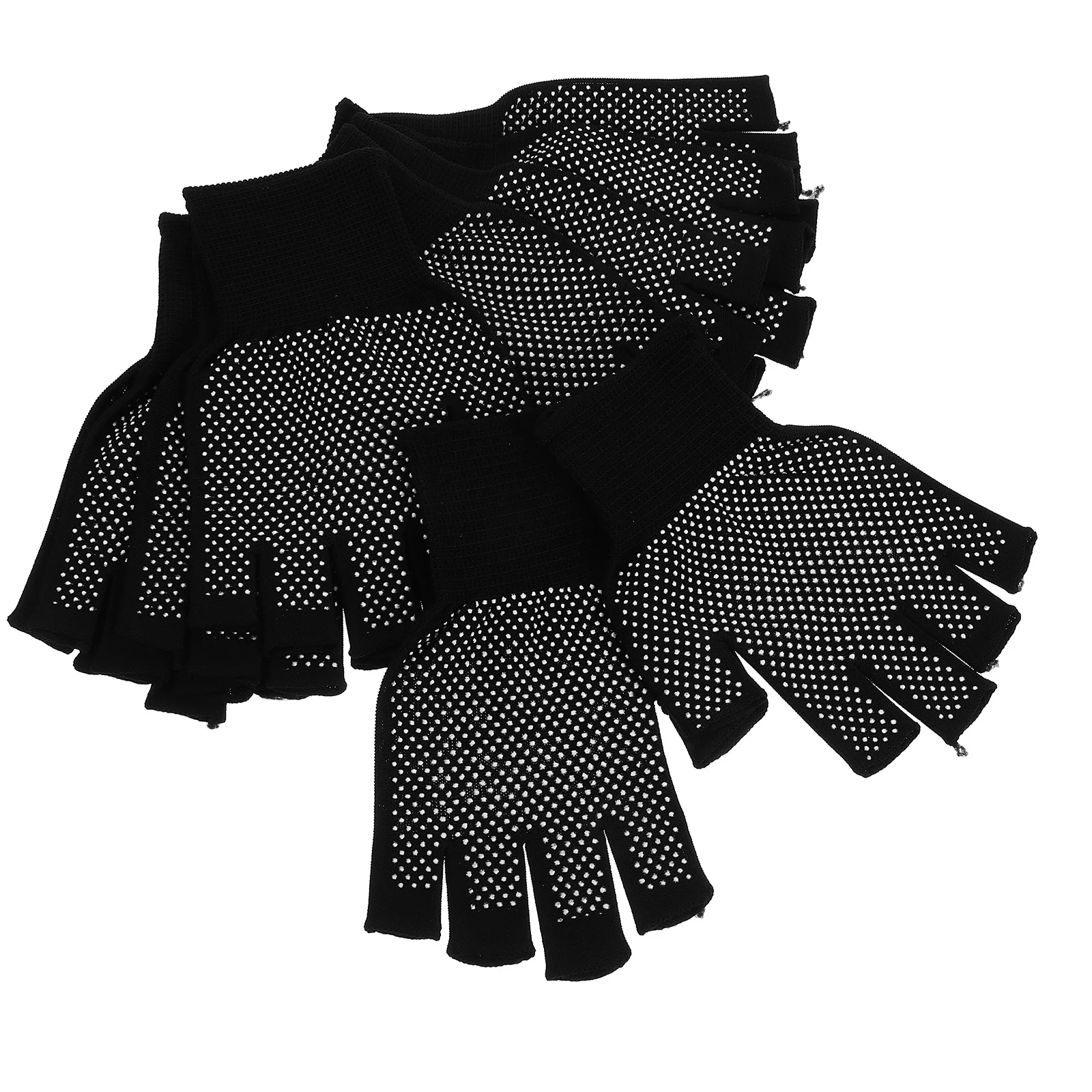 

5pcs Women'S Fingerless Winter Warm Non-Slip Work Gloves For Hiking Running Driving Touchscreen Lightweight Knit Cold Weather